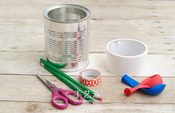 奶粉罐手工制作玩具鼓的方法教程 -  rpnrmr.com