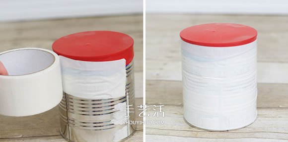 奶粉罐手工制作玩具鼓的方法教程 -  rpnrmr.com