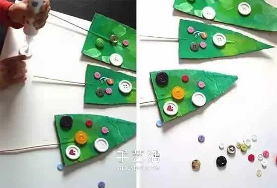 硬紙板手工制作圣誕樹的簡單方法 -  rpnrmr.com