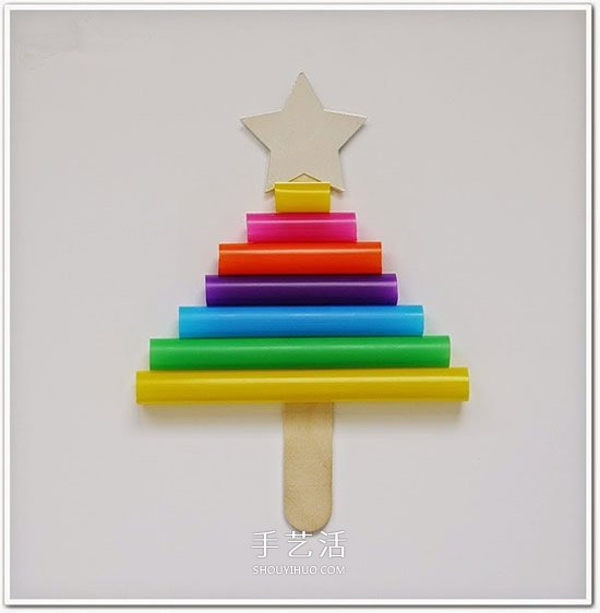 幼兒園手工制作吸管圣誕樹的做法 -  rpnrmr.com