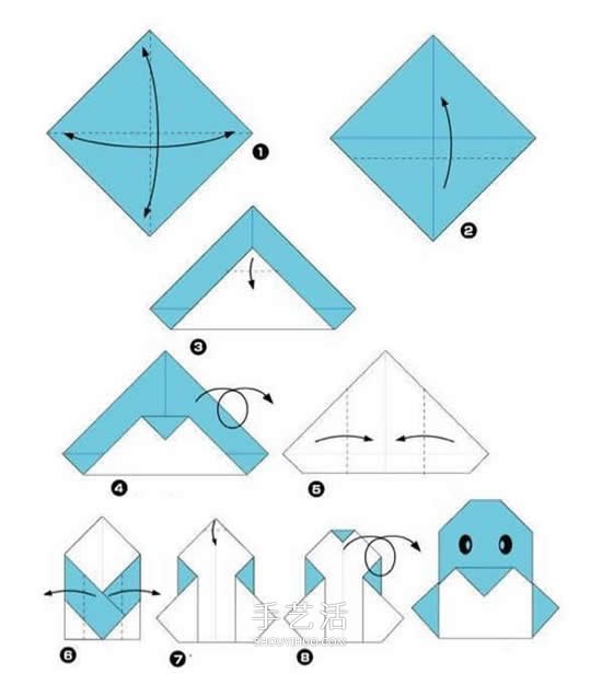 兒童手工折紙企鵝的簡(jiǎn)單方法圖解 -  rpnrmr.com