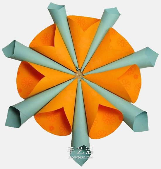 便利貼手工制作立體紙花的做法圖解 -  rpnrmr.com
