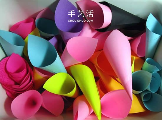 便利貼手工制作立體紙花的做法圖解 -  rpnrmr.com