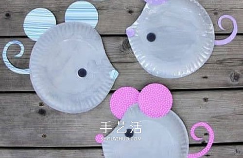 紙盤手工制作小老鼠的簡單做法教程 -  rpnrmr.com