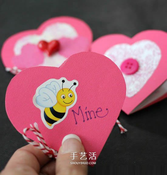 簡單又有創(chuàng)意的情人節(jié)愛心賀卡DIY -  rpnrmr.com