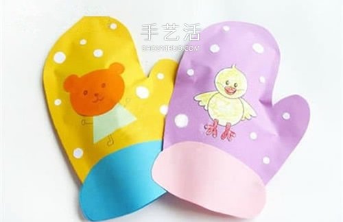 可愛(ài)又簡(jiǎn)單的手套紙袋手工制作教程 -  rpnrmr.com