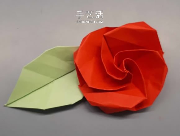 簡(jiǎn)單卷心紙玫瑰的折紙方法圖解教程 -  rpnrmr.com