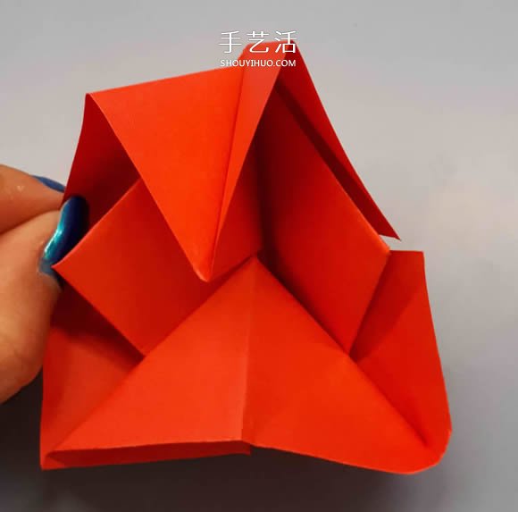 簡(jiǎn)單卷心紙玫瑰的折紙方法圖解教程 -  rpnrmr.com