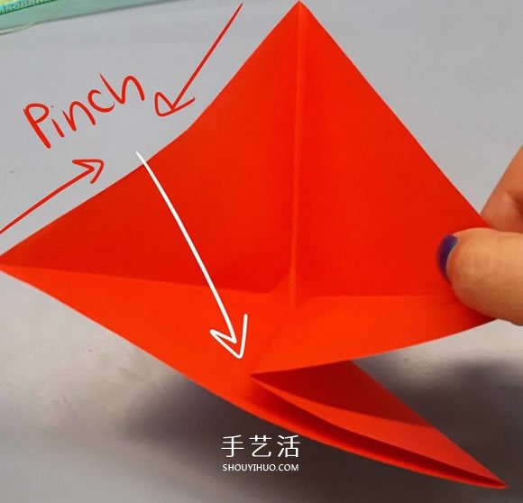 簡(jiǎn)單卷心紙玫瑰的折紙方法圖解教程 -  rpnrmr.com
