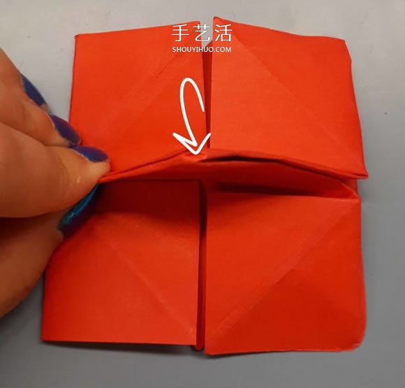 簡(jiǎn)單卷心紙玫瑰的折紙方法圖解教程 -  rpnrmr.com