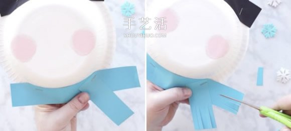 可愛紙盤雪人手工制作教程 -  rpnrmr.com