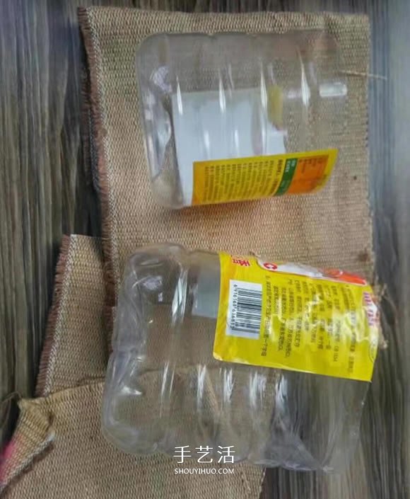 油瓶手工制作田園風花盆套的做法教程 -  rpnrmr.com