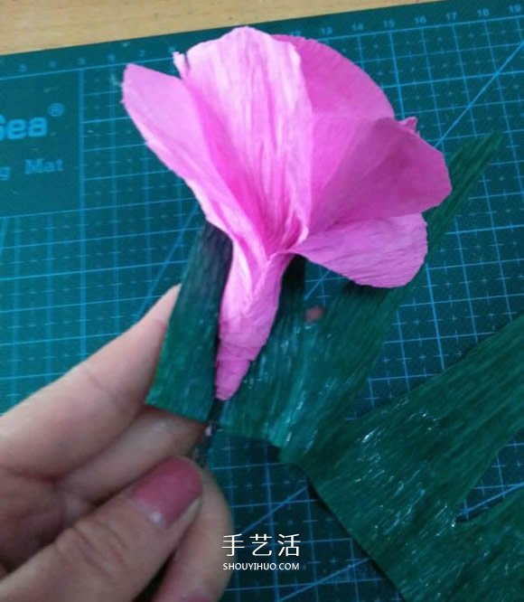 皺紋紙手工制作美麗紙花的做法圖解 -  rpnrmr.com