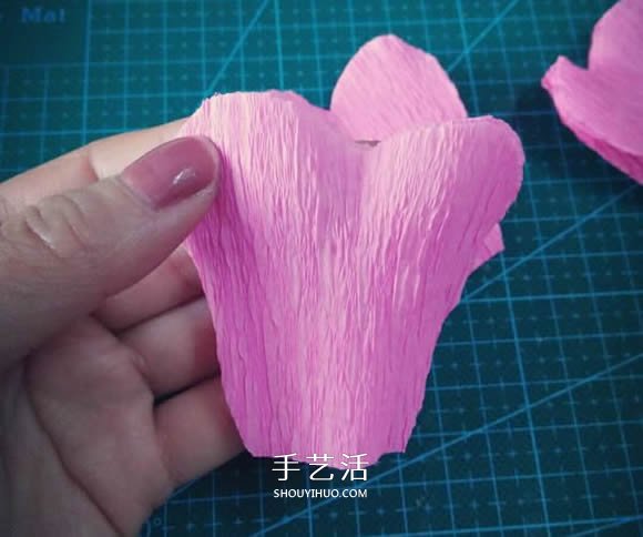 皺紋紙手工制作美麗紙花的做法圖解 -  rpnrmr.com