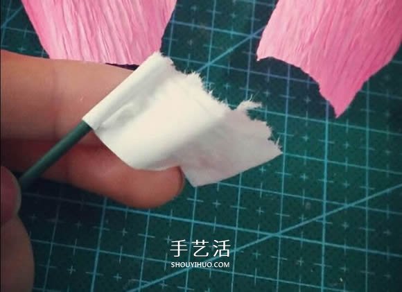 皺紋紙手工制作美麗紙花的做法圖解 -  rpnrmr.com