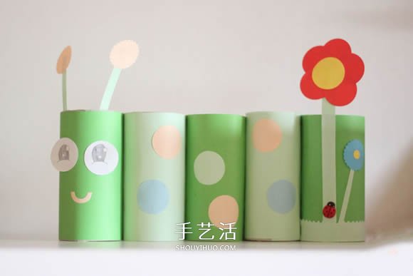 衛(wèi)生紙筒手工制作毛毛蟲筆筒的做法 -  rpnrmr.com