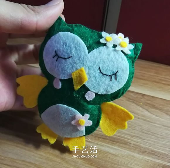 不織布手工制作貓頭鷹布偶的做法 -  rpnrmr.com