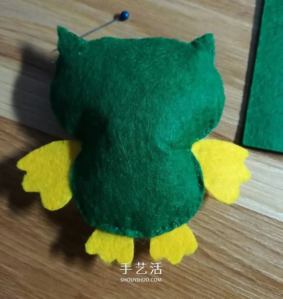 不織布手工制作貓頭鷹布偶的做法 -  rpnrmr.com