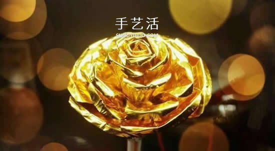 巧克力包裝紙廢物利用制作情人節(jié)玫瑰 -  rpnrmr.com