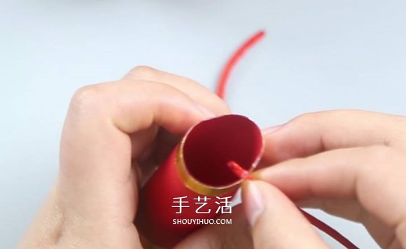 卡紙手工制作一串爆竹裝飾的做法 -  rpnrmr.com