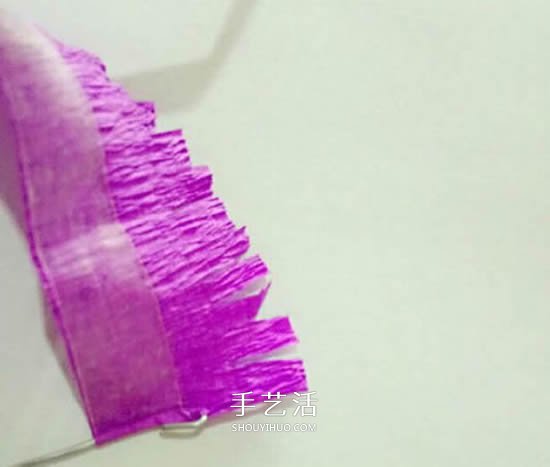 皺紋紙手工制作情人節(jié)勿忘我花的做法 -  rpnrmr.com