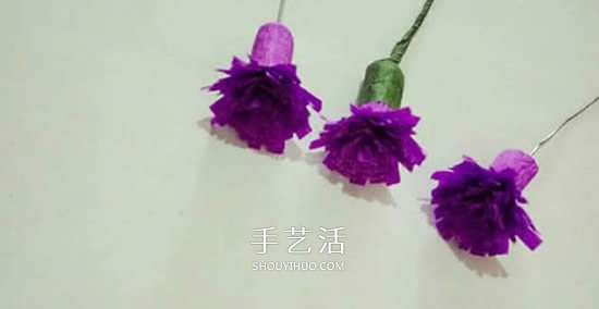 皺紋紙手工制作情人節(jié)勿忘我花的做法 -  rpnrmr.com
