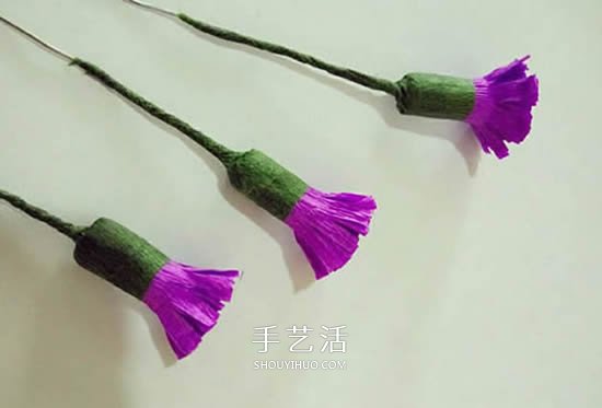 皺紋紙手工制作情人節(jié)勿忘我花的做法 -  rpnrmr.com