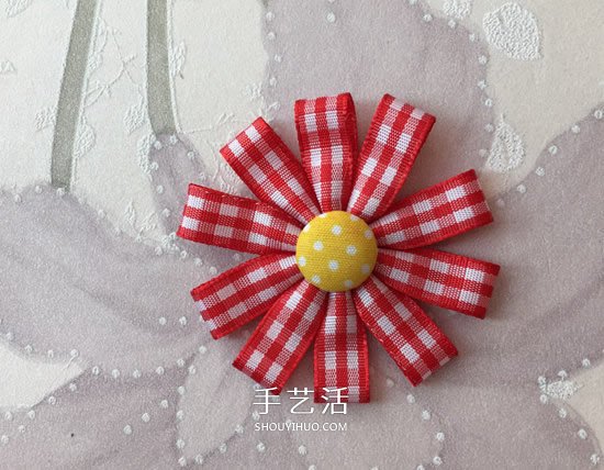 絲帶手工制作花朵發(fā)飾的做法圖解 -  rpnrmr.com