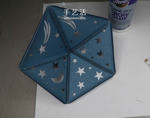 自制二十面體星光投影燈的方法教程 -  rpnrmr.com