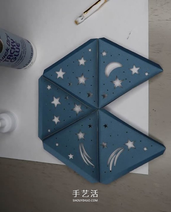 自制二十面體星光投影燈的方法教程 -  rpnrmr.com
