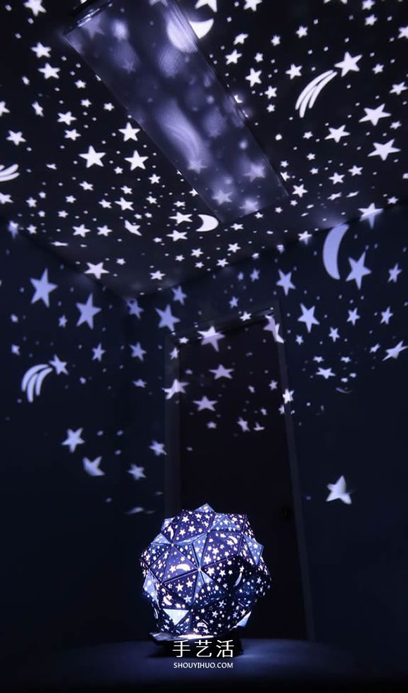 自制二十面體星光投影燈的方法教程 -  rpnrmr.com