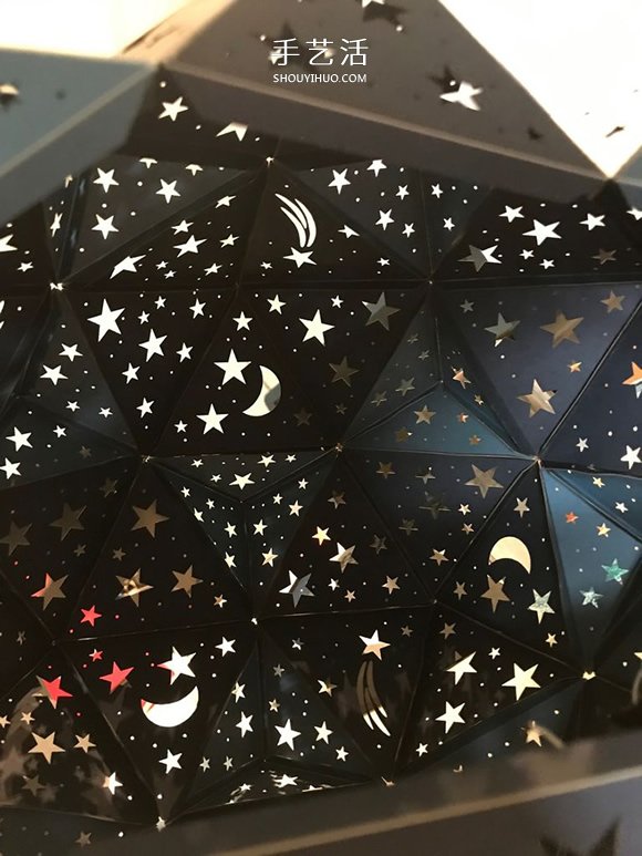 自制二十面體星光投影燈的方法教程 -  rpnrmr.com