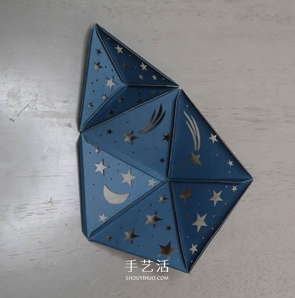 自制二十面體星光投影燈的方法教程 -  rpnrmr.com