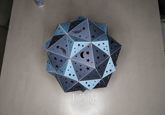 自制二十面體星光投影燈的方法教程 -  rpnrmr.com