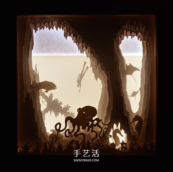 精致“紙雕燈箱”作品欣賞并附紙雕視頻教程 -  rpnrmr.com