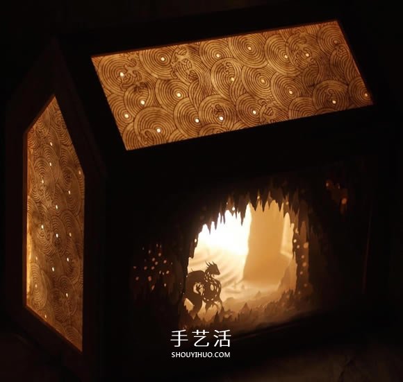 精致“紙雕燈箱”作品欣賞并附紙雕視頻教程 -  rpnrmr.com