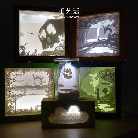 精致“紙雕燈箱”作品欣賞并附紙雕視頻教程 -  rpnrmr.com