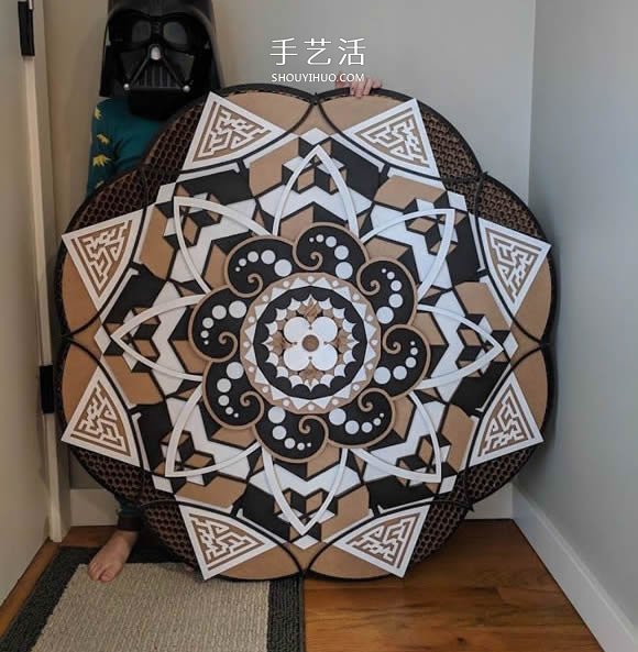 精美的曼荼羅墻 國(guó)外網(wǎng)友帶著兒子做了一個(gè)！ -  rpnrmr.com