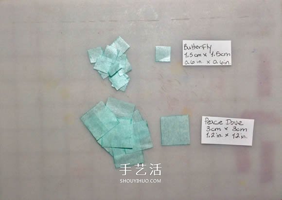 折紙迷你蝴蝶和鴿子 做成精美玻璃裝飾品！ -  rpnrmr.com