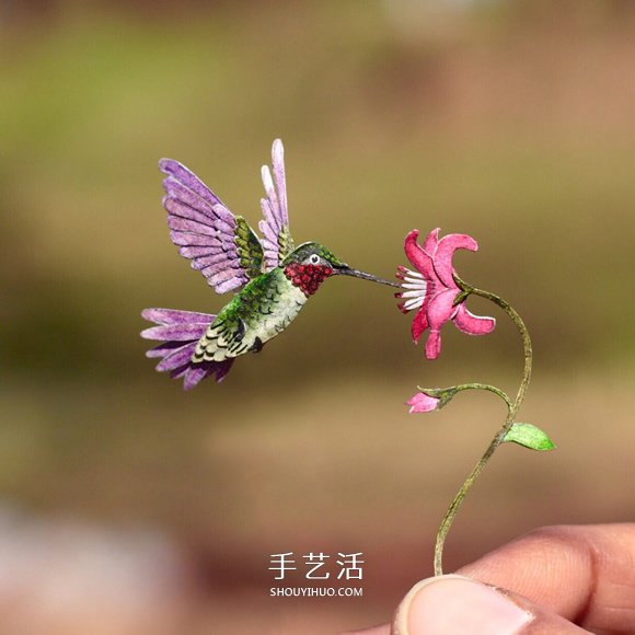 365天的堅(jiān)持！剪紙出微型相思鳥(niǎo)、黃鸝…… -  rpnrmr.com