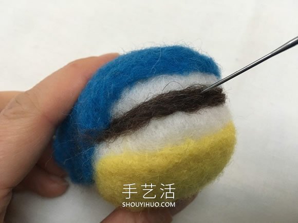 春天的使者！漂亮羊毛氈藍(lán)山雀的制作教程 -  rpnrmr.com