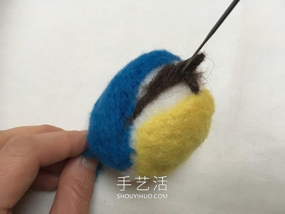 春天的使者！漂亮羊毛氈藍(lán)山雀的制作教程 -  rpnrmr.com