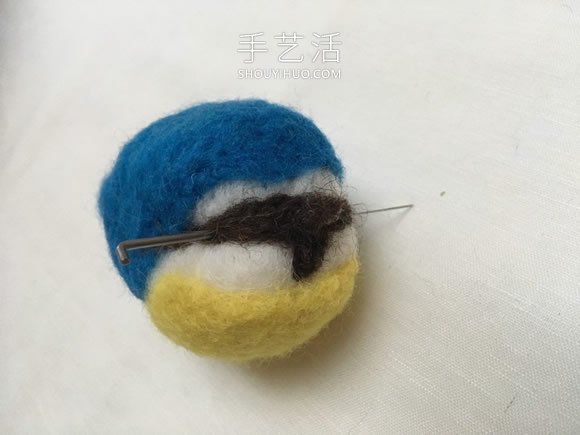 春天的使者！漂亮羊毛氈藍(lán)山雀的制作教程 -  rpnrmr.com