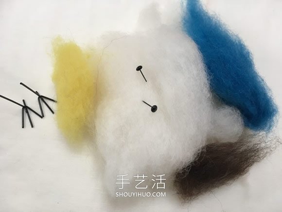 春天的使者！漂亮羊毛氈藍(lán)山雀的制作教程 -  rpnrmr.com
