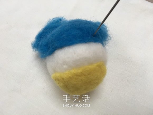春天的使者！漂亮羊毛氈藍(lán)山雀的制作教程 -  rpnrmr.com
