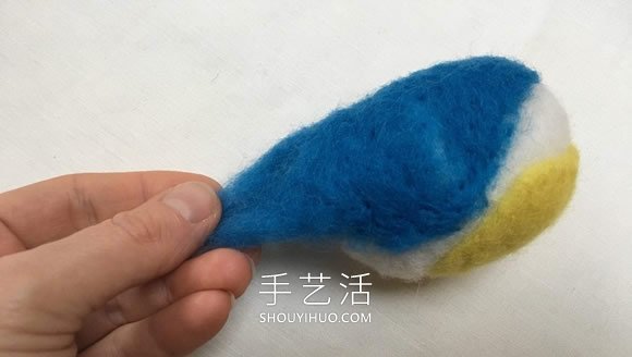 春天的使者！漂亮羊毛氈藍(lán)山雀的制作教程 -  rpnrmr.com