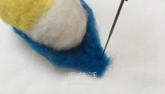 春天的使者！漂亮羊毛氈藍(lán)山雀的制作教程 -  rpnrmr.com