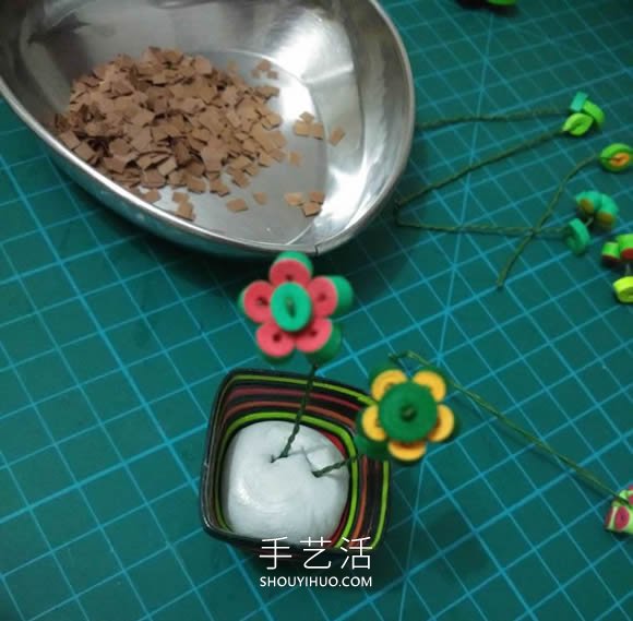 三八女神節(jié)禮物！小巧可愛的衍紙盆栽制作教程 -  rpnrmr.com