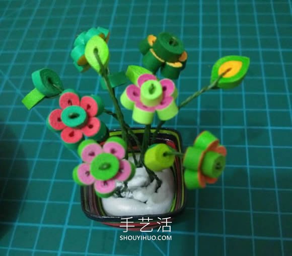 三八女神節(jié)禮物！小巧可愛的衍紙盆栽制作教程 -  rpnrmr.com