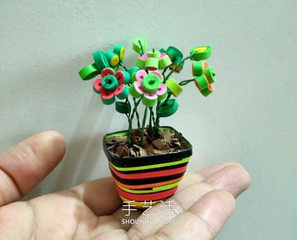 三八女神節(jié)禮物！小巧可愛的衍紙盆栽制作教程 -  rpnrmr.com